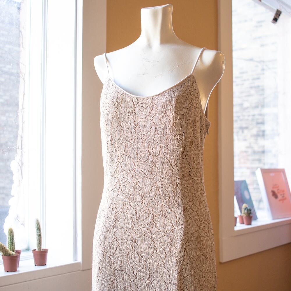 Vintage Strappy Gold Gown Size 8